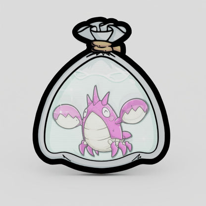 Corphish Shiny Fishbag Lenticular Pin