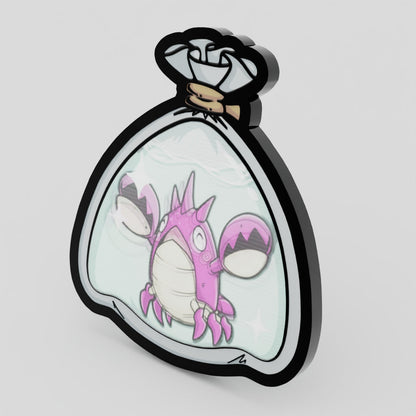 Corphish Shiny Fishbag Lenticular Pin