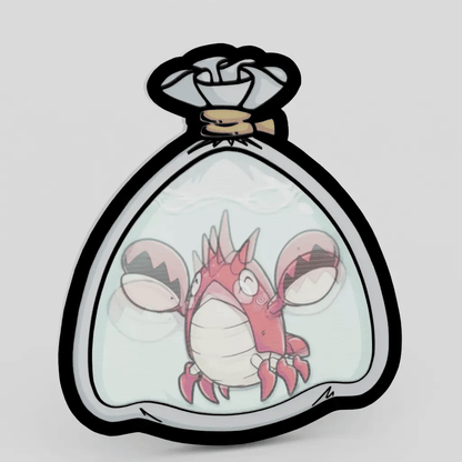 Corphish Fishbag Lenticular Pin