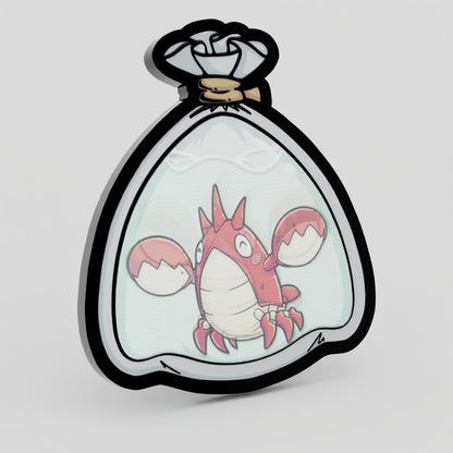 Corphish Fishbag Lenticular Pin