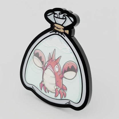 Corphish Fishbag Lenticular Pin