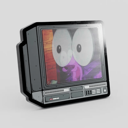 CRTV Lenticular Courage the Dog Pin