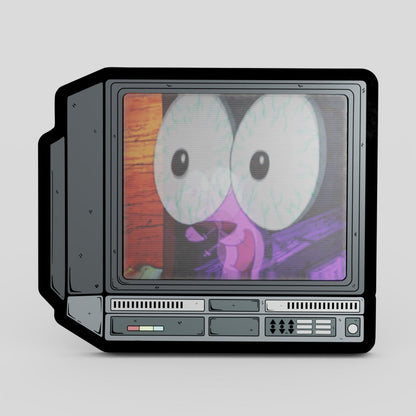 CRTV Lenticular Courage the Dog Pin
