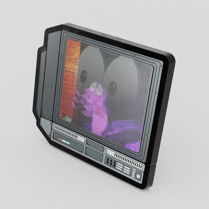 CRTV Lenticular Courage the Dog Pin