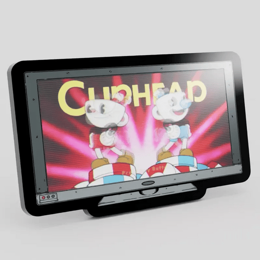 Monitor Lenticular Cuphead Enamel Pin