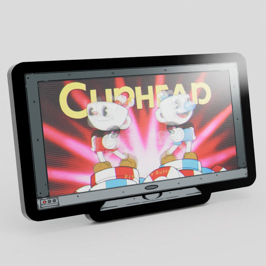 Monitor Lenticular Cuphead Enamel Pin