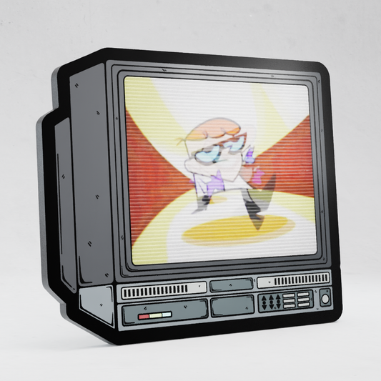 CRTV Lenticular Dexters Lab Pin
