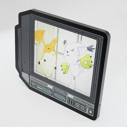 CRTV Lenticular Digimon Dance Pin
