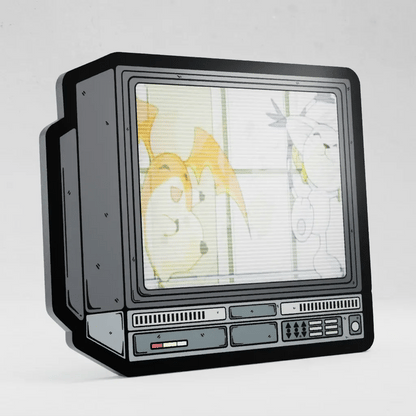 CRTV Lenticular Digimon Dance Pin