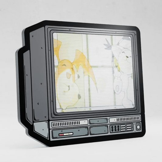 CRTV Lenticular Digimon Dance Pin