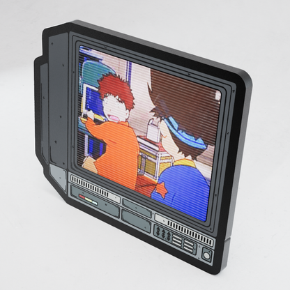 CRTV Lenticular Digimon Shocked Face Pin