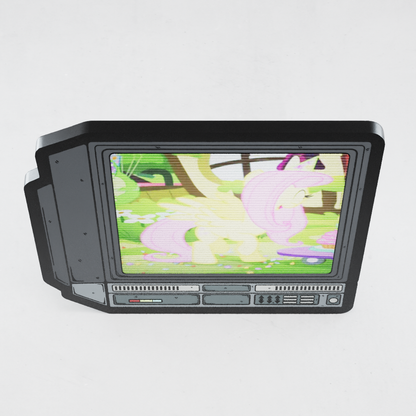 CRTV Lenticular Fluttershy Pin