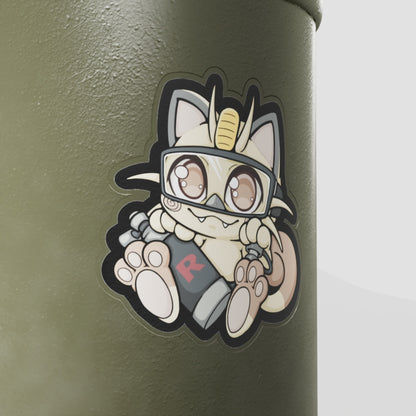 Diver Meowth Vinyl Sticker
