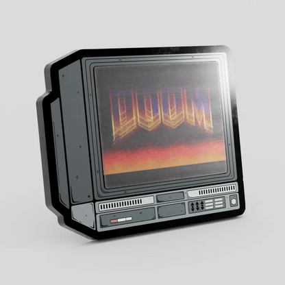CRTV Lenticular DOOM Pin