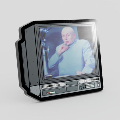 CRTV Lenticular Dr Evil Pin