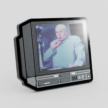 CRTV Lenticular Dr Evil Pin