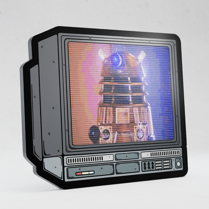 CRTV Lenticular Dalek Dr Who Pin