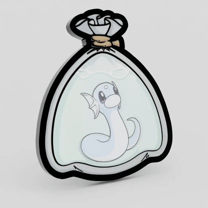 Dratini Fishbag Lenticular Pin