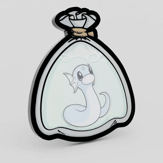 Dratini Fishbag Lenticular Pin