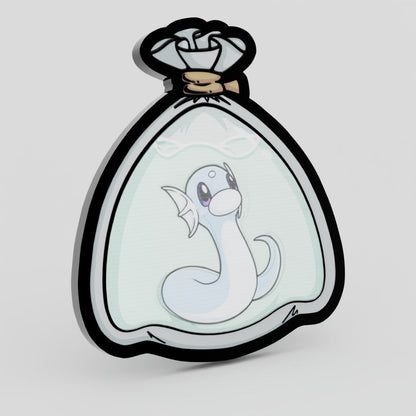 Dratini Fishbag Lenticular Pin