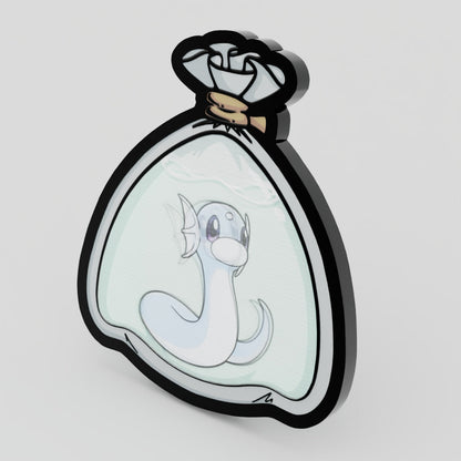 Dratini Fishbag Lenticular Pin