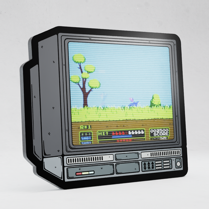 CRTV Lenticular Duck Hunt Pin