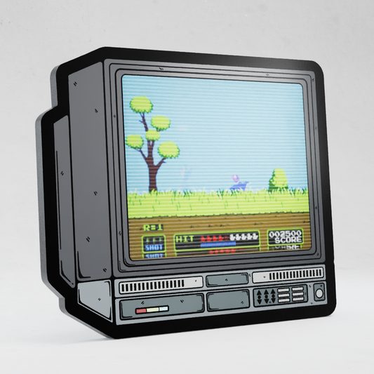 CRTV Lenticular Duck Hunt Pin