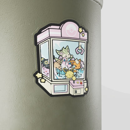 Eeveelutions Claw Machine Vinyl Sticker