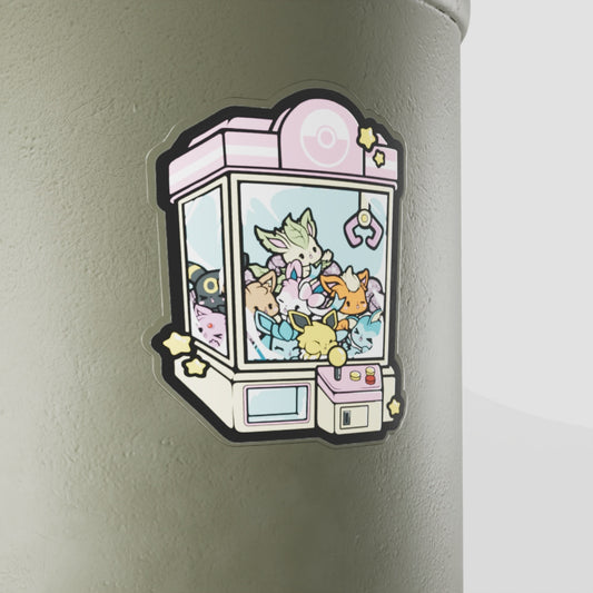 Eeveelutions Claw Machine Vinyl Sticker