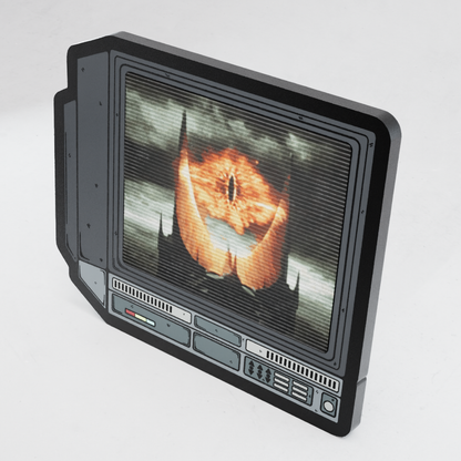 CRTV Lenticular Sauron's Eye Pin