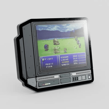 CRTV Lenticular Final Fantasy Gameplay Pin