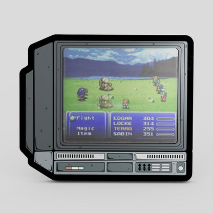 CRTV Lenticular Final Fantasy Gameplay Pin