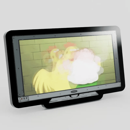 WS-Monitor Lenticular Family Guy Chicken Fight Enamel Pin