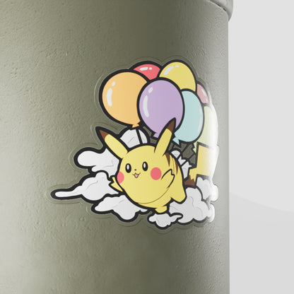 Flying Pikachu Vinyl Sticker