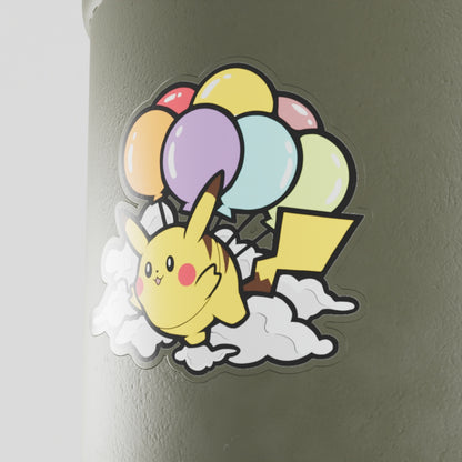 Flying Pikachu Vinyl Sticker
