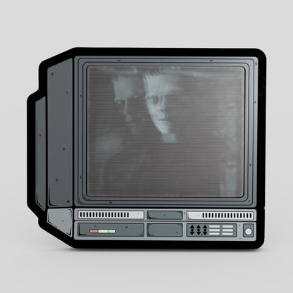 CRTV Lenticular Frankenstein Pin