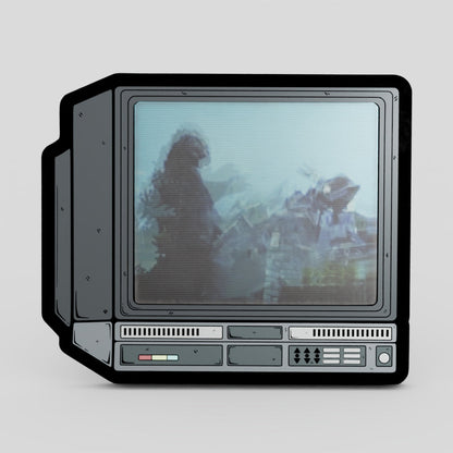 CRTV Lenticular Godzilla Pin