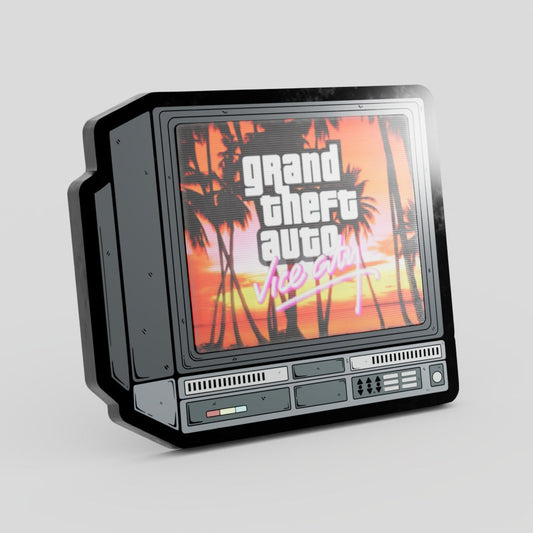 Grand Theft Auto Vice City Lenticular Enamel Pin