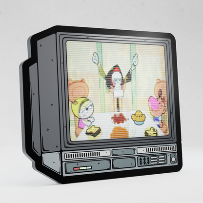CRTV Lenticular Grim Adventures Pin