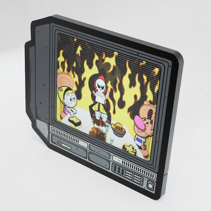CRTV Lenticular Grim Adventures Pin