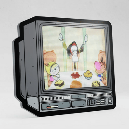 CRTV Lenticular Grim Adventures Pin