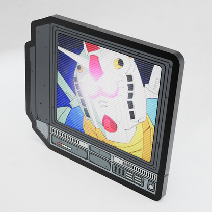 CRTV Lenticular Gundam Pin