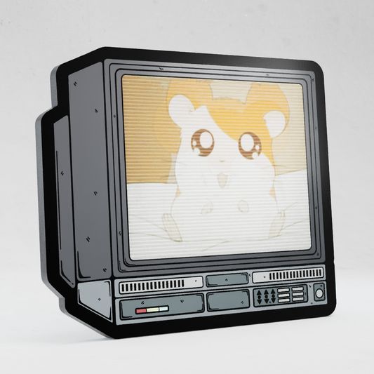CRTV Lenticular Hamtarro Pin