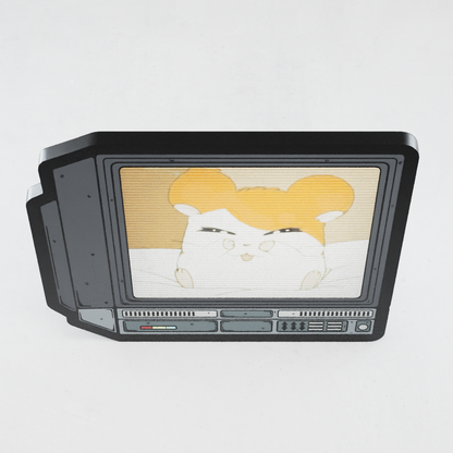 CRTV Lenticular Hamtarro Pin