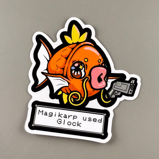 Magikarp Used Glock Vinyl Sticker
