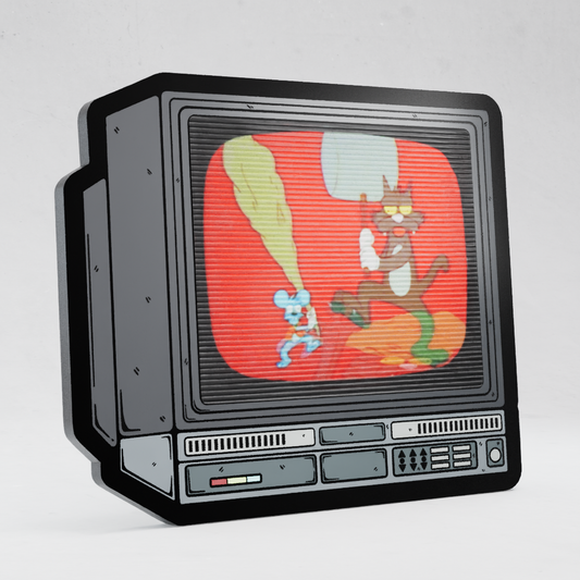 CRTV Lenticular Itchy and Scratchy Pin