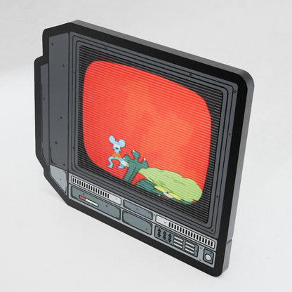 CRTV Lenticular Itchy and Scratchy Pin