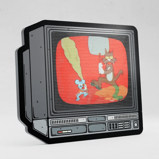 CRTV Lenticular Itchy and Scratchy Pin