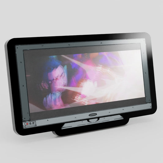 Monitor Lenticular {Arcane} Jinx Gatling Gun Enamel Pin