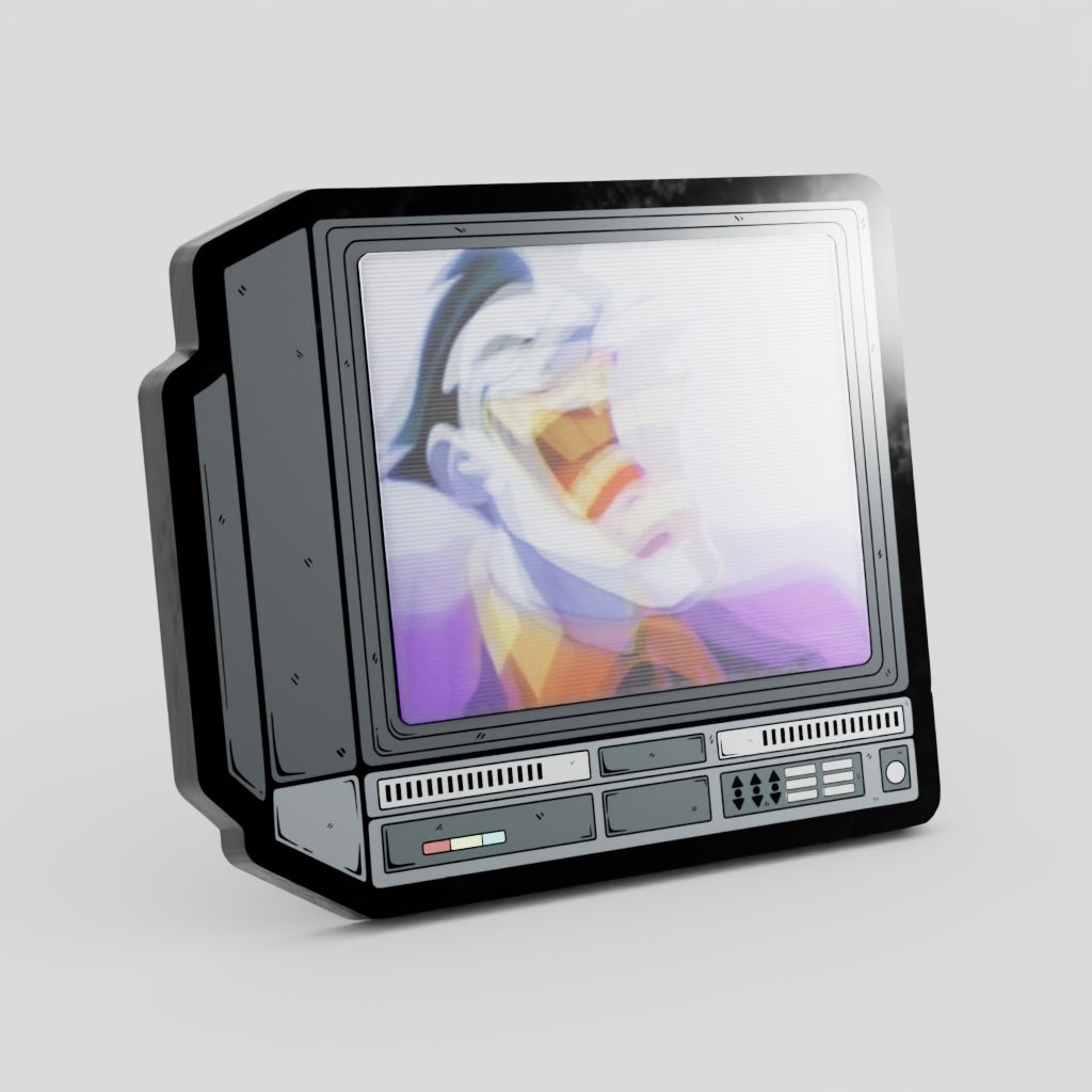 CRTV Lenticular Joker Animated Pin